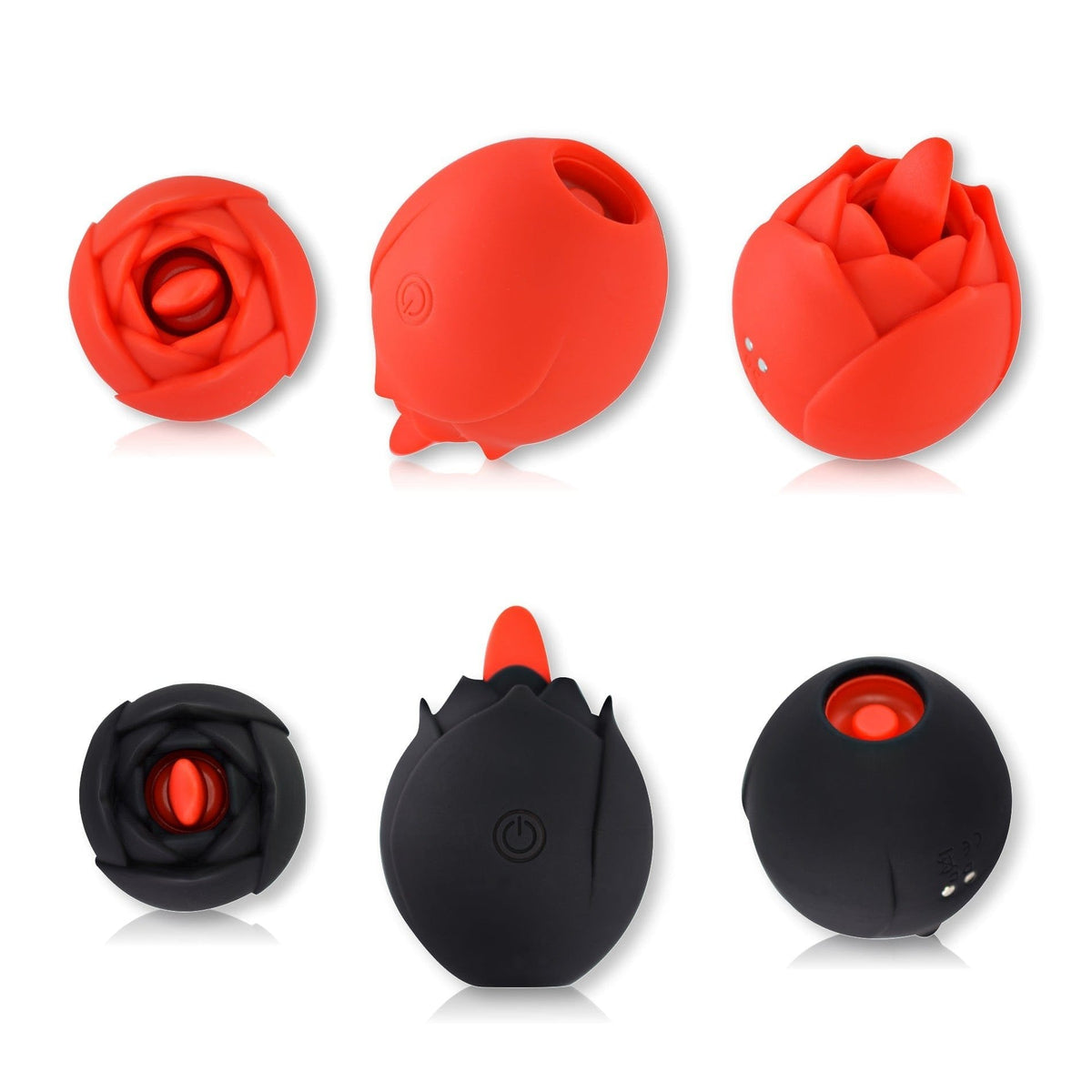 Rose Suction & Vibration Toy - Clitoral Suction Vibrator