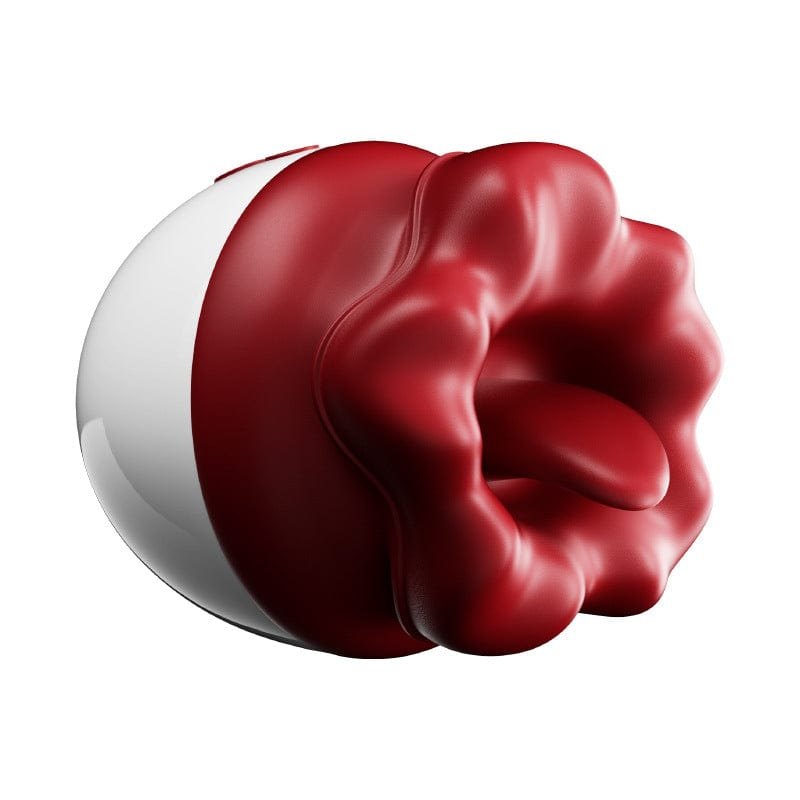 Rose Suction Vibrator with Tongue - Clitoral Suction Vibrator