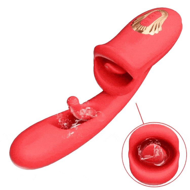 Rose Tongue Clit Sucker Vibrator - Clitoral Suction Toy