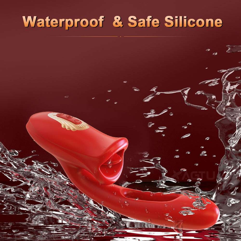 Rose Tongue Clit Sucker Vibrator - Clitoral Suction Toy