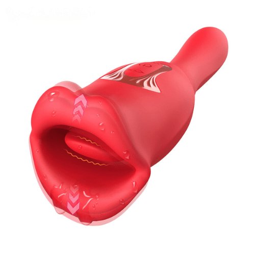 Rose Tongue G-Spot Vibrator - Dual Stimulation Rose Toy