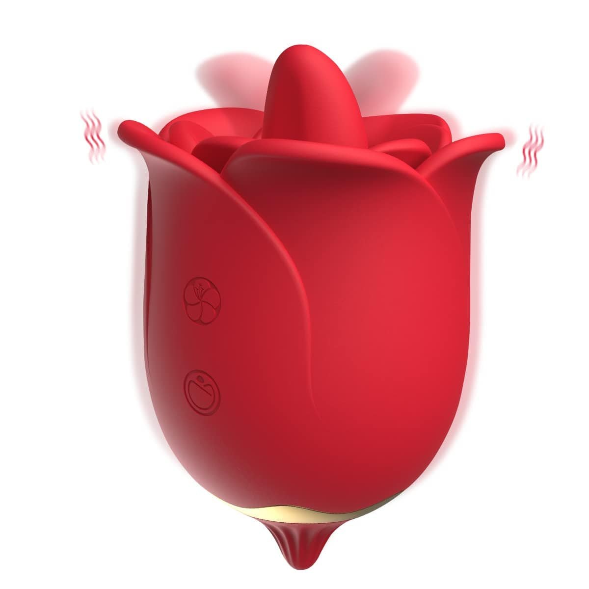 Rose Tongue Licking Clit Vibrator - Clit Sucking Toy