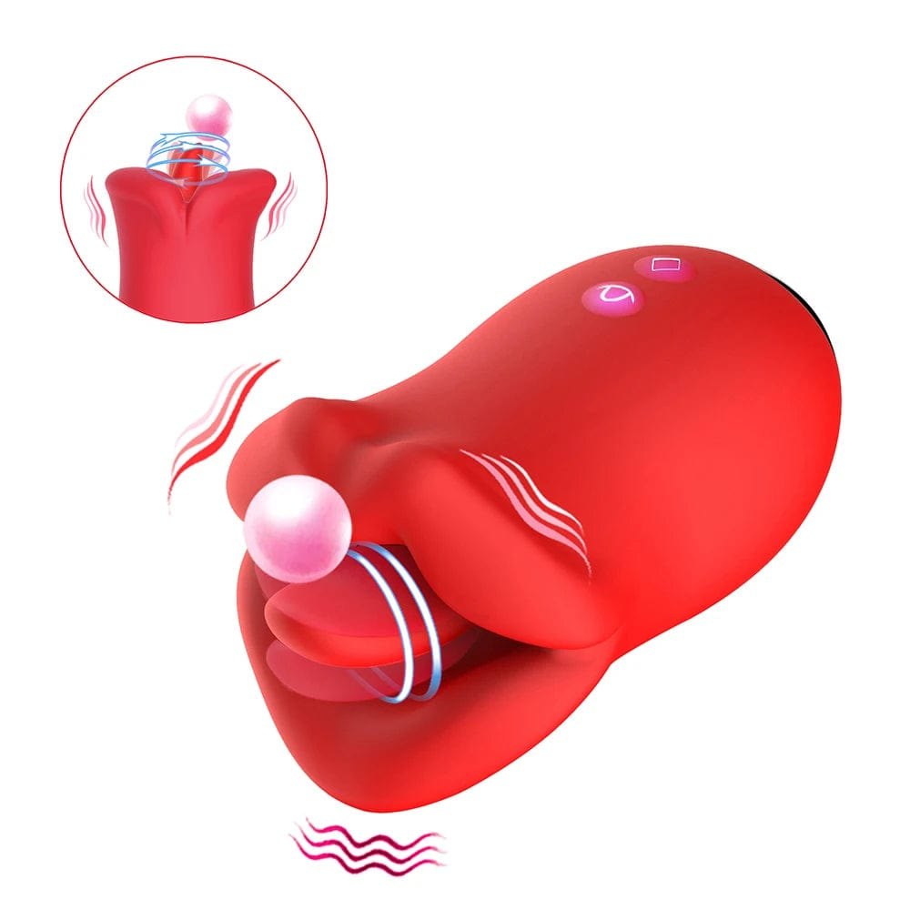 Rose Tongue Licking Vibrator - Clitoral Vibrator