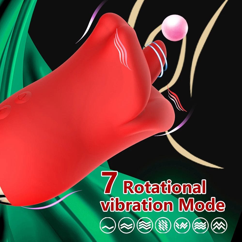 Rose Tongue Licking Vibrator - Clitoral Vibrator
