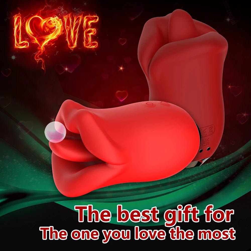 Rose Tongue Licking Vibrator - Clitoral Vibrator