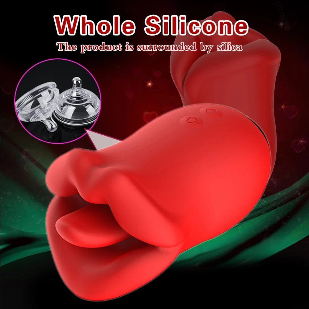 Rose Tongue Licking Vibrator - Clitoral Vibrator