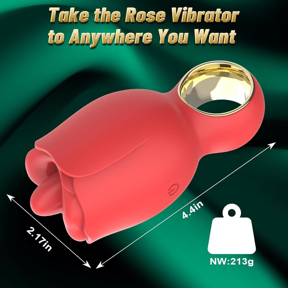 Rose Tongue Licking Vibrator - Rose Clit Stimulator Toy