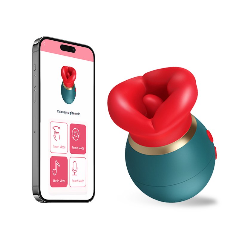 Rose Tongue Suction Vibrator - App Controlled Clit Sucker