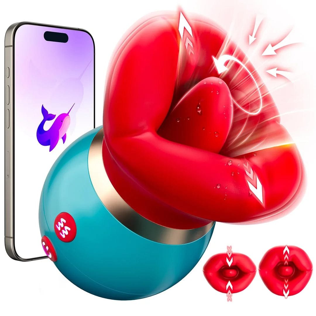 Rose Tongue Suction Vibrator - App Controlled Clit Sucker