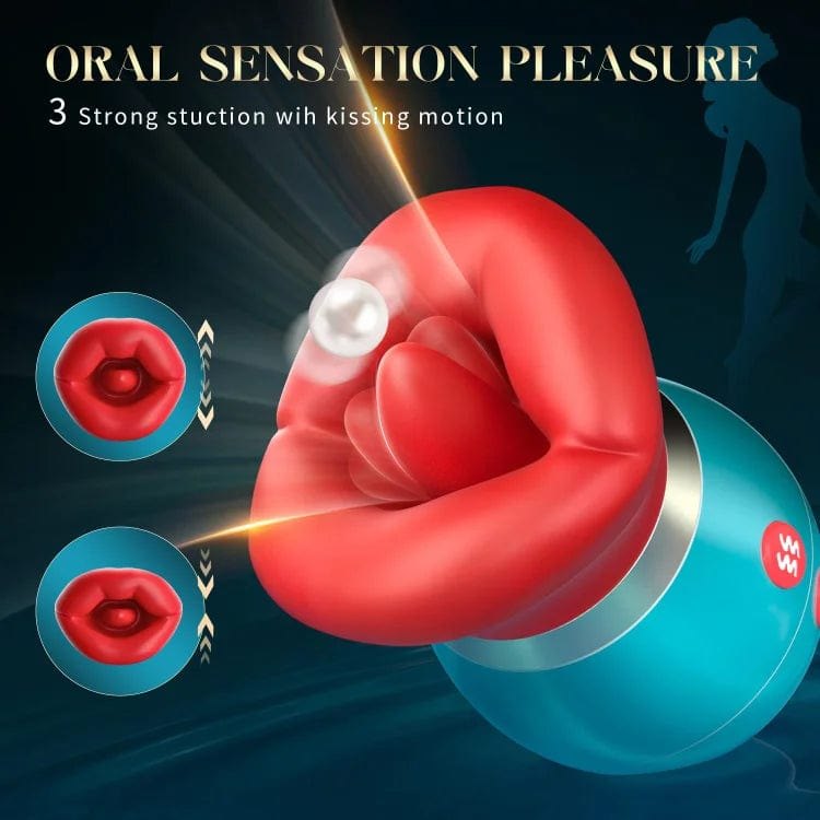 Rose Tongue Suction Vibrator - App Controlled Clit Sucker