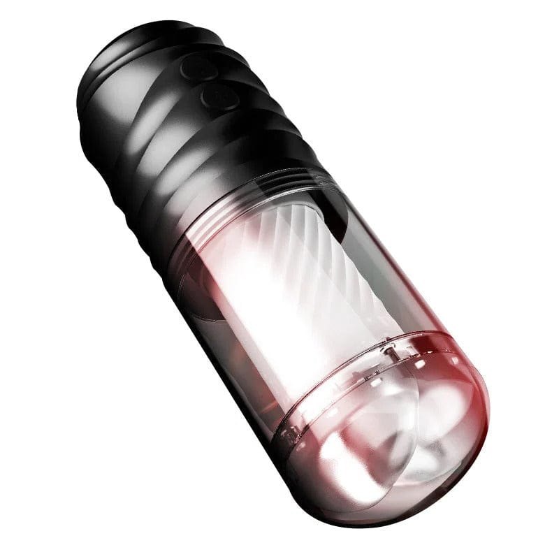 Rotating Sound Male Masturbator - ABS Silicone Stroker