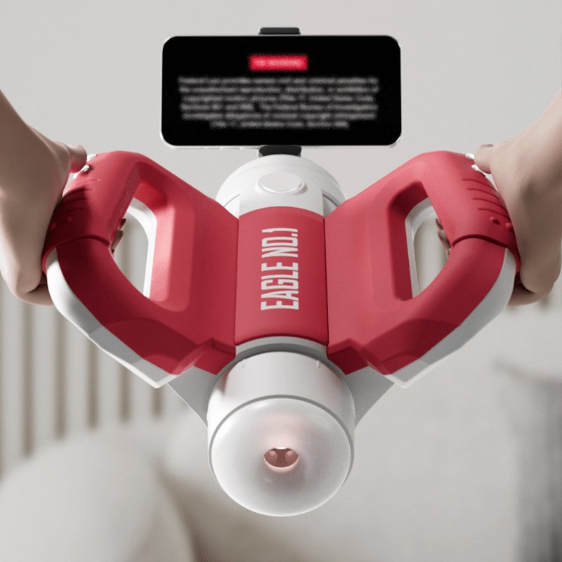 Rotating Telescopic Grip Masturbator - Sounding Male Stroker