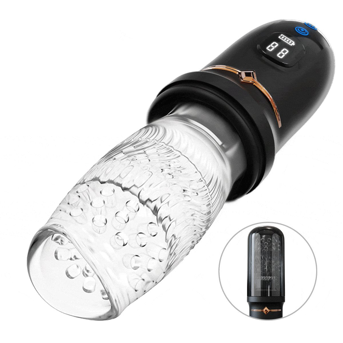 Rotating Thrusting Vibrating Stroker - Male Masturbator