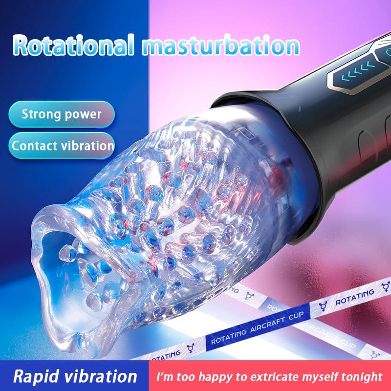 Rotating Vibrating Blowjob Masturbator - Male Masturbator Stroker