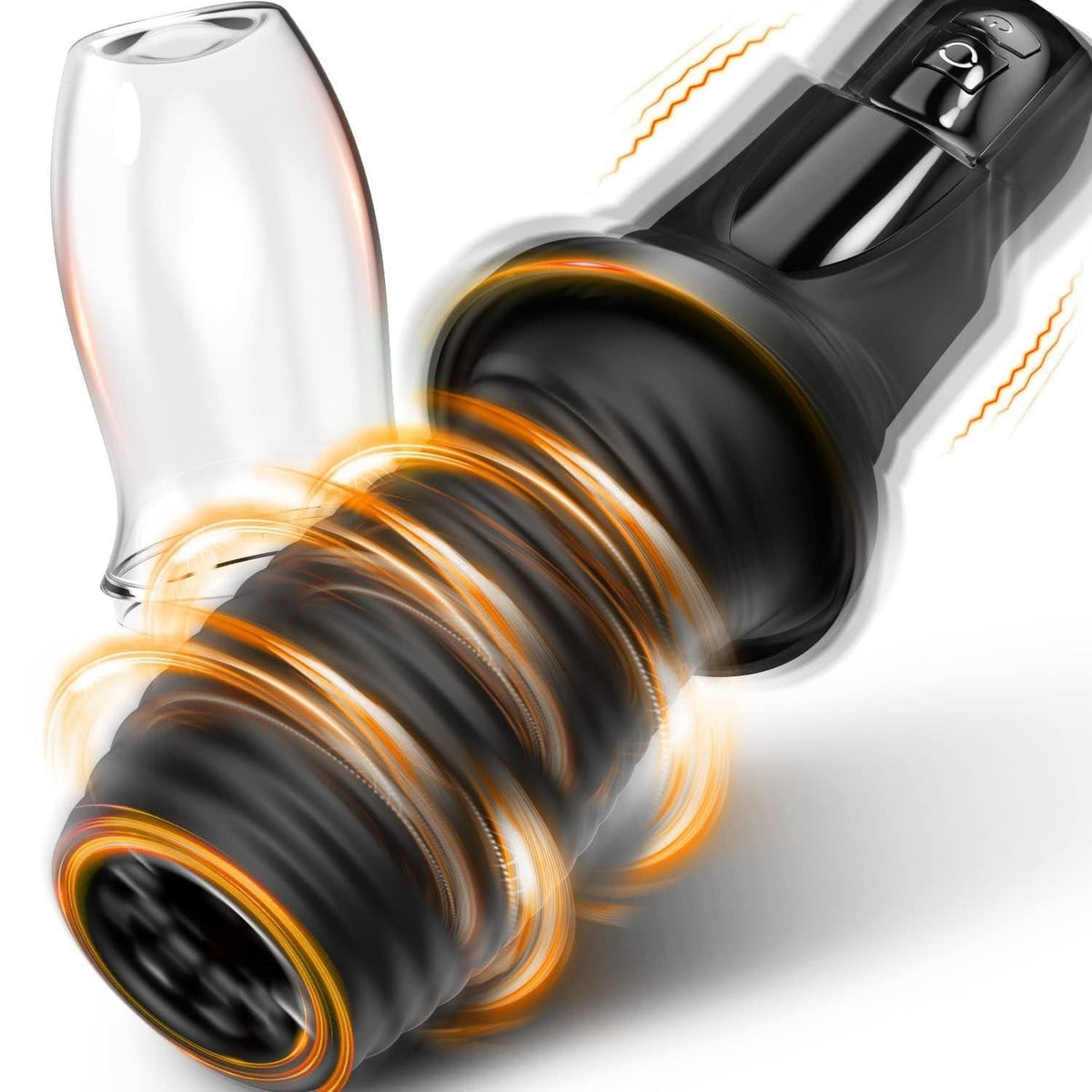 Rotating Vibrating Male Masturbator - Rotating Stroker Toy