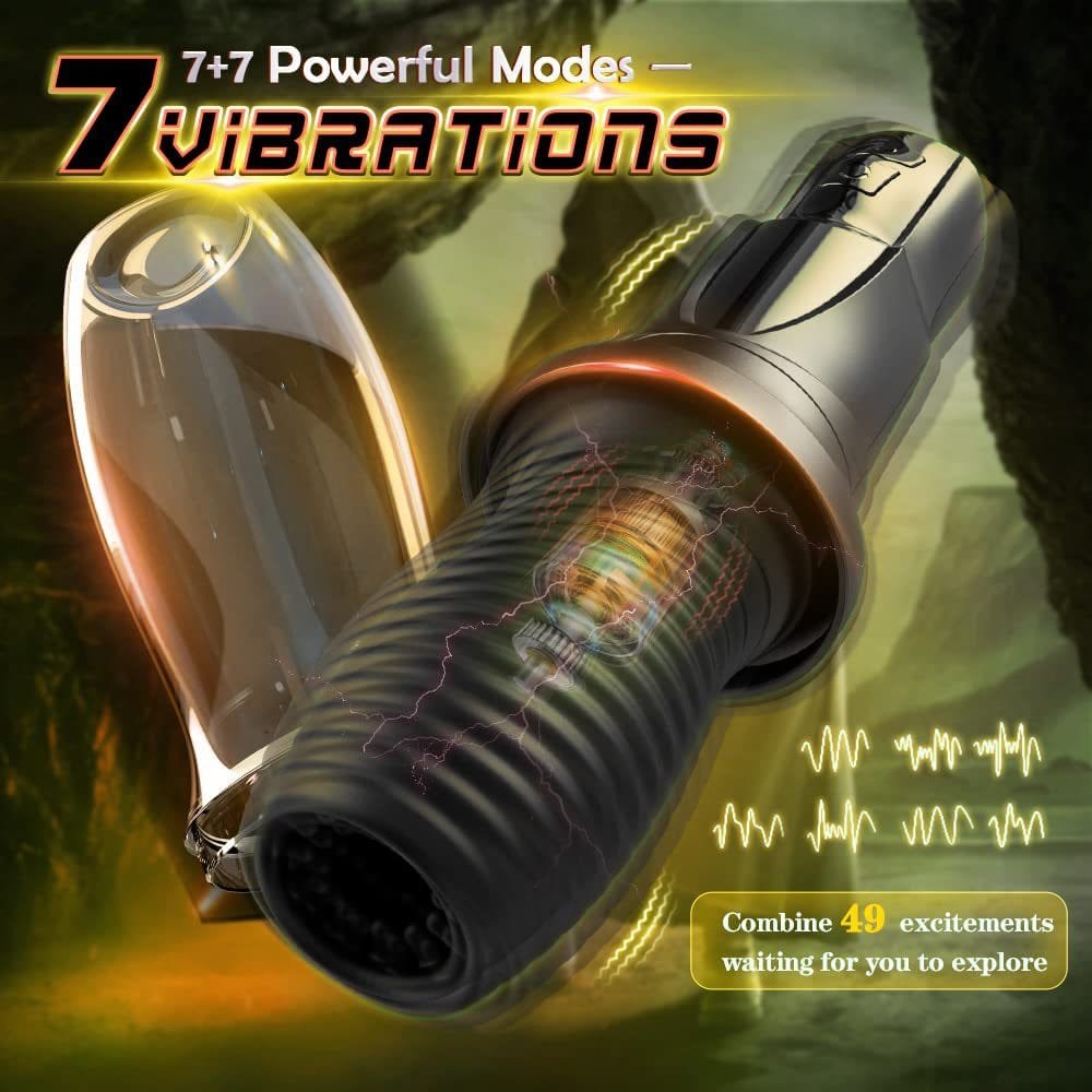 Rotating Vibrating Male Masturbator - Rotating Stroker Toy