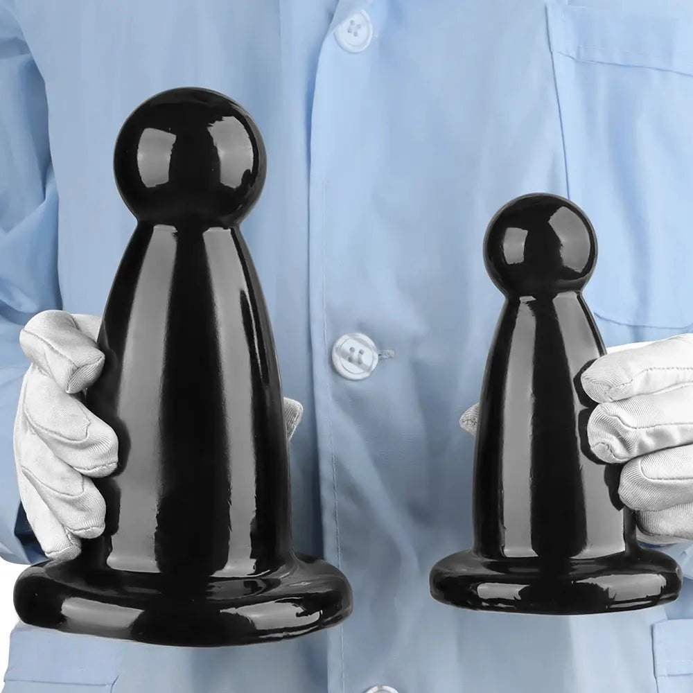 Rounded PVC Butt Plug, 2 Sizes - Thick Anal Plug