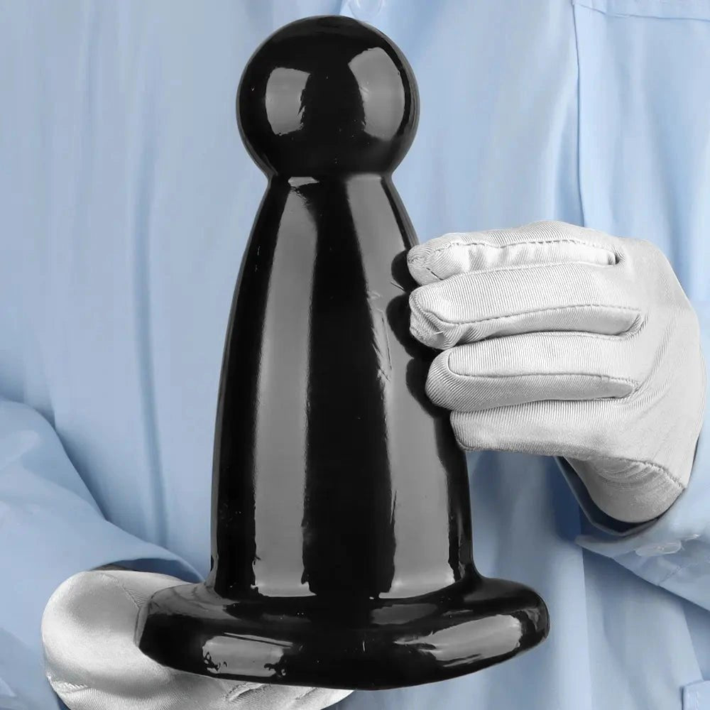 Rounded PVC Butt Plug, 2 Sizes - Thick Anal Plug