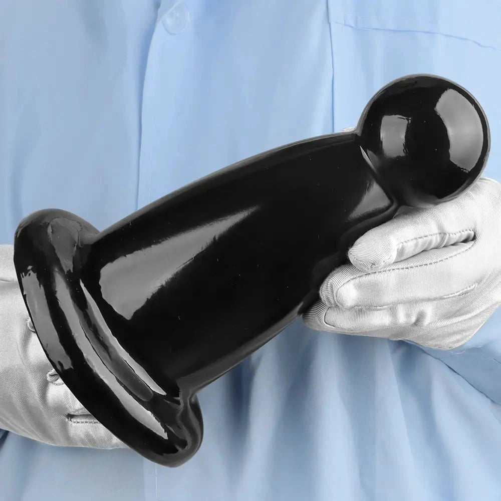 Rounded PVC Butt Plug, 2 Sizes - Thick Anal Plug