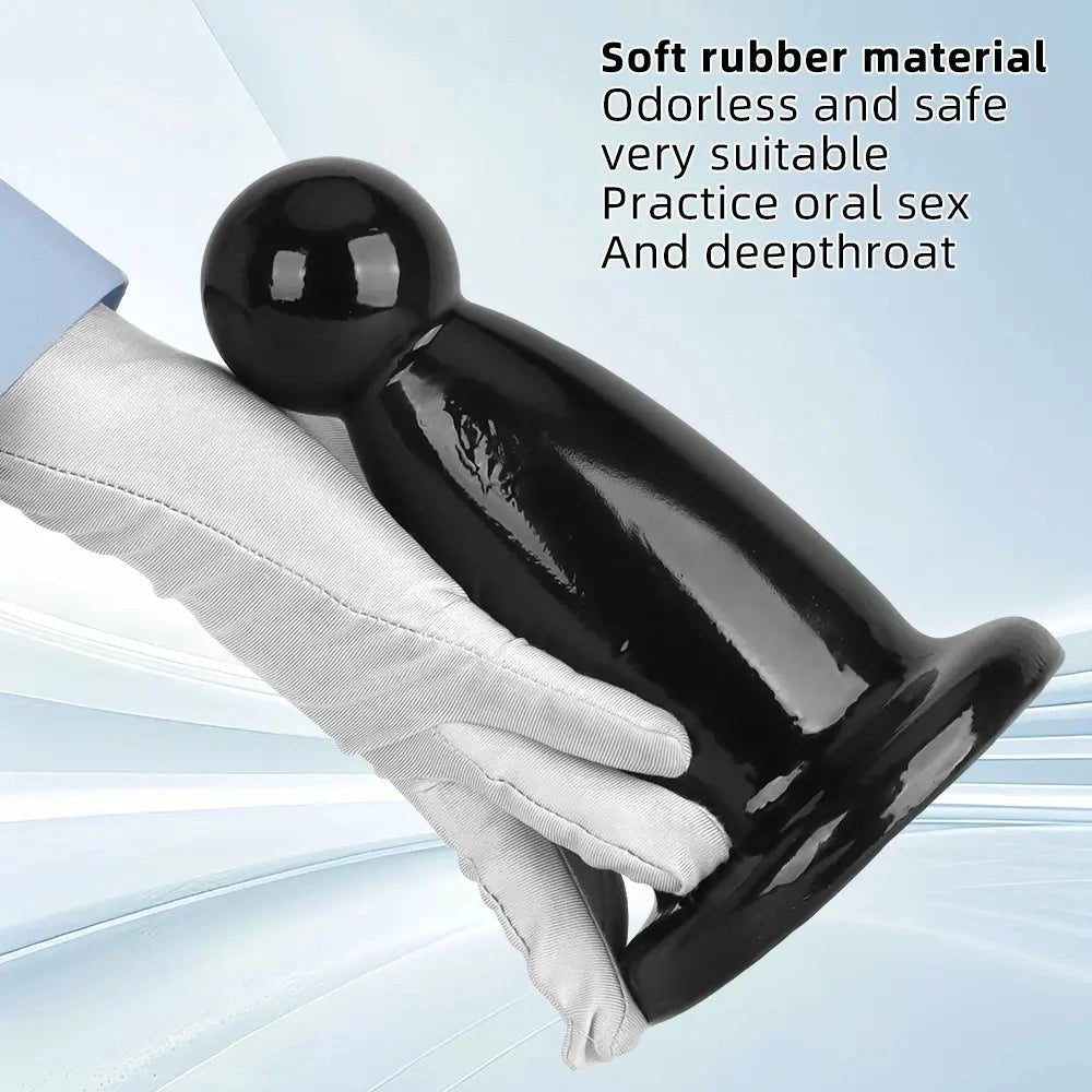 Rounded PVC Butt Plug, 2 Sizes - Thick Anal Plug