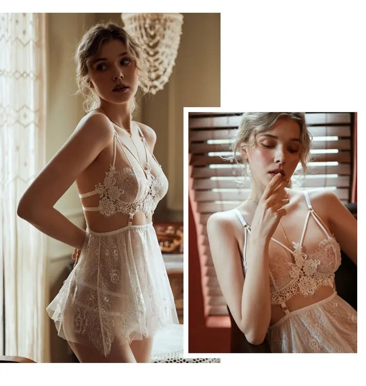 Satin Teddy and Thong Set - One Piece Lingerie