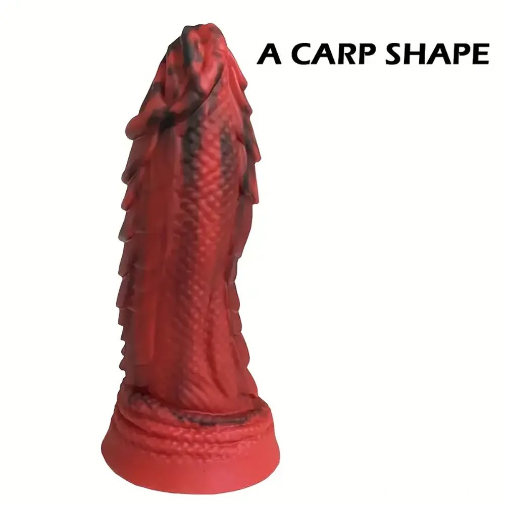 Scaled Carp Fantasy Dildo - Silicone Scaled Fantasy Dildo