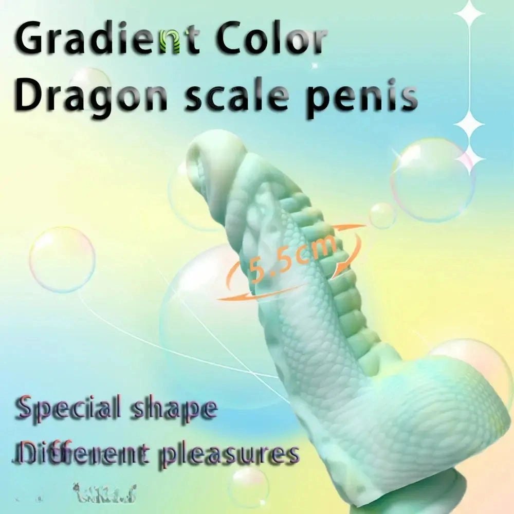 Scaled Dragon Fantasy Dildo - Silicone Dragon Dildo