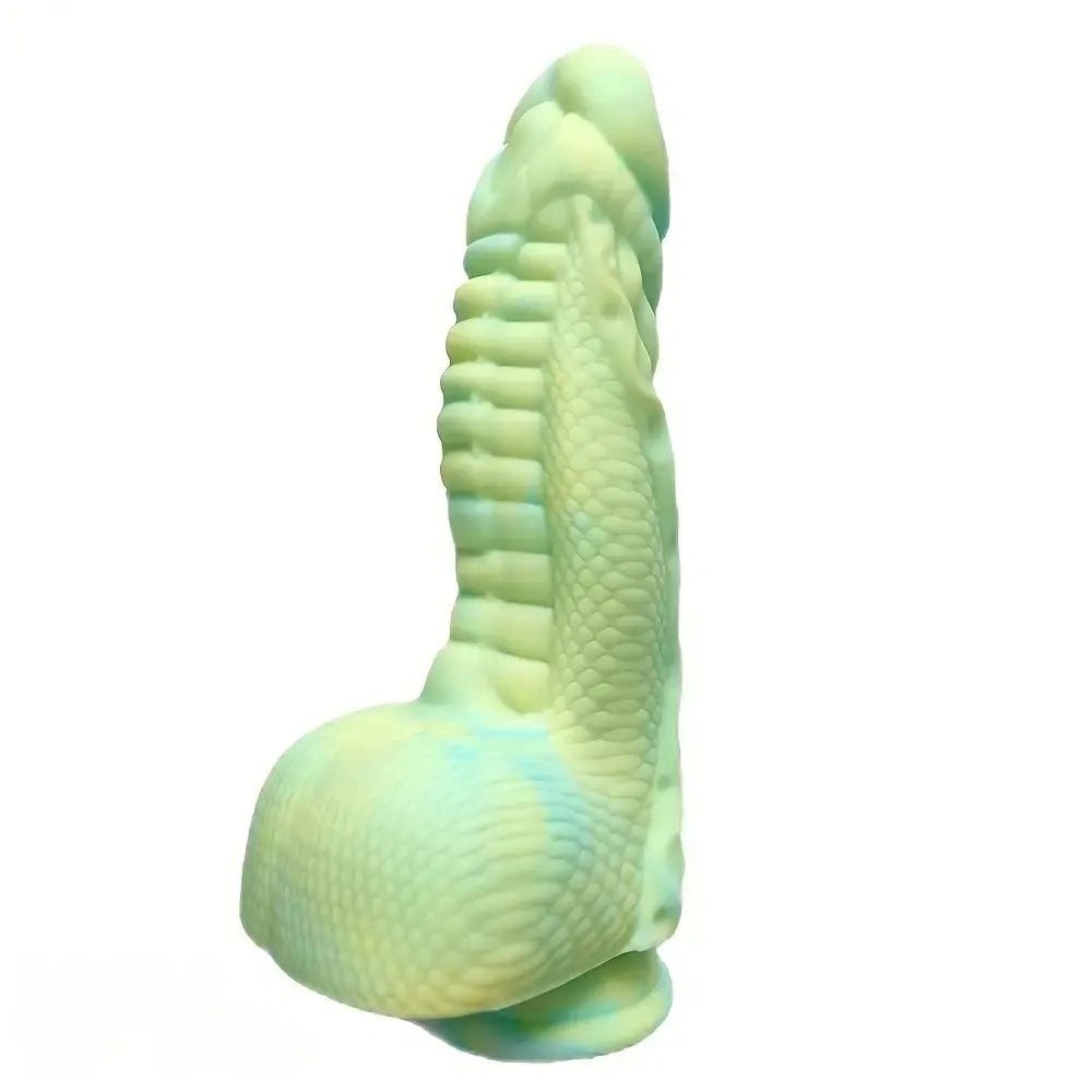 Scaled Dragon Fantasy Dildo - Silicone Dragon Dildo