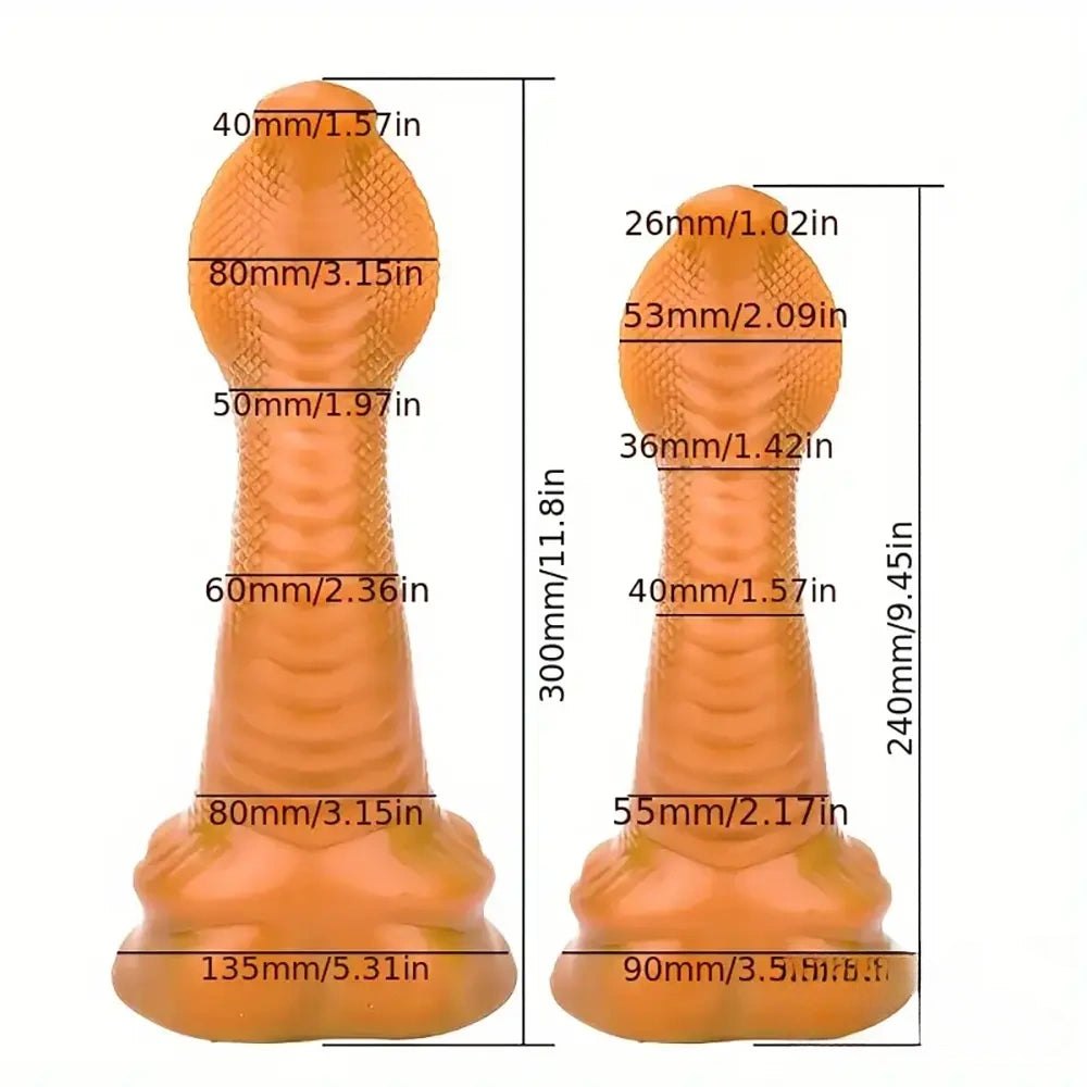 Scaled Fantasy Snake Dildo - Monster Dildo S/L
