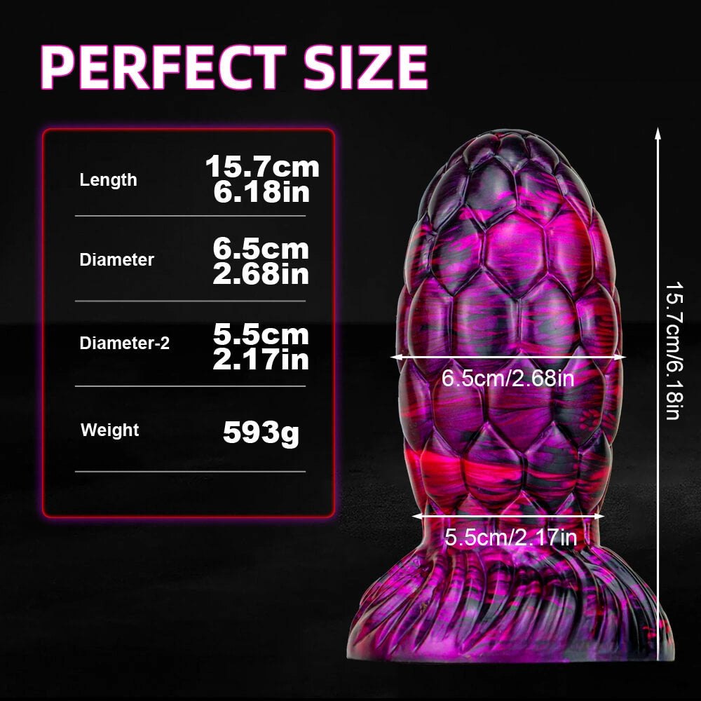 Scaled Grenade Anal Plug 6.18 inch - Anal Plug