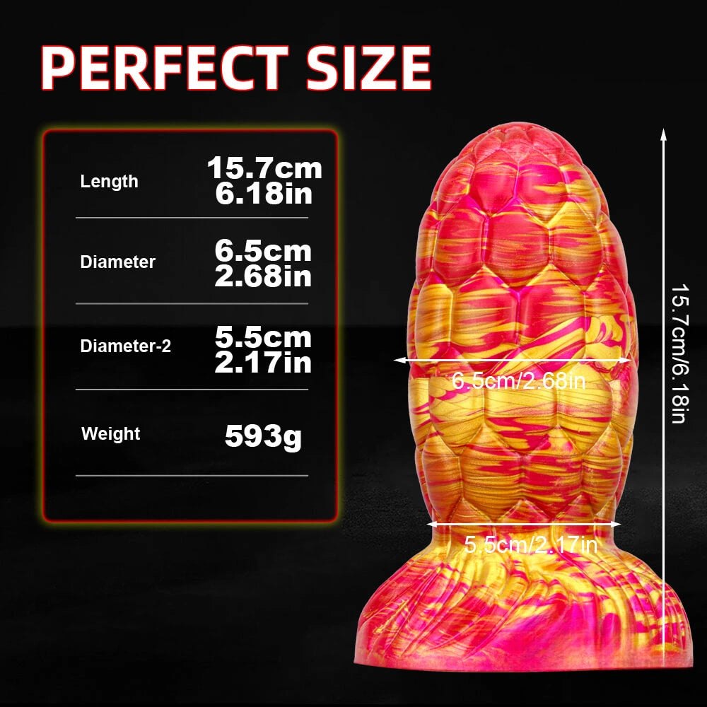 Scaled Grenade Anal Plug 6.18 inch - Anal Plug