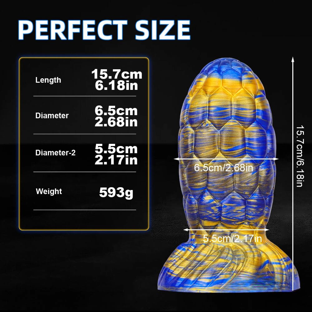 Scaled Grenade Anal Plug 6.18 inch - Anal Plug