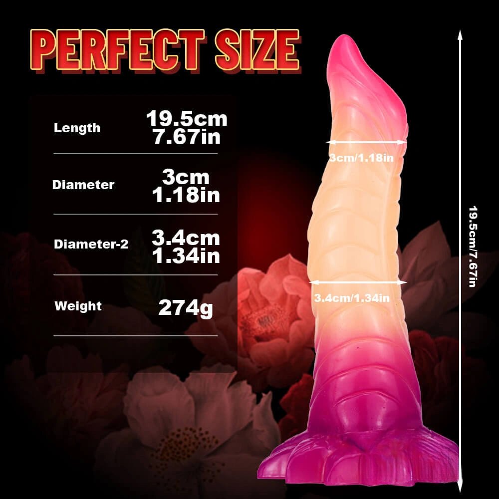 Scaled Ombre Fantasy Dildo - Dragon Style Fantasy Dildo