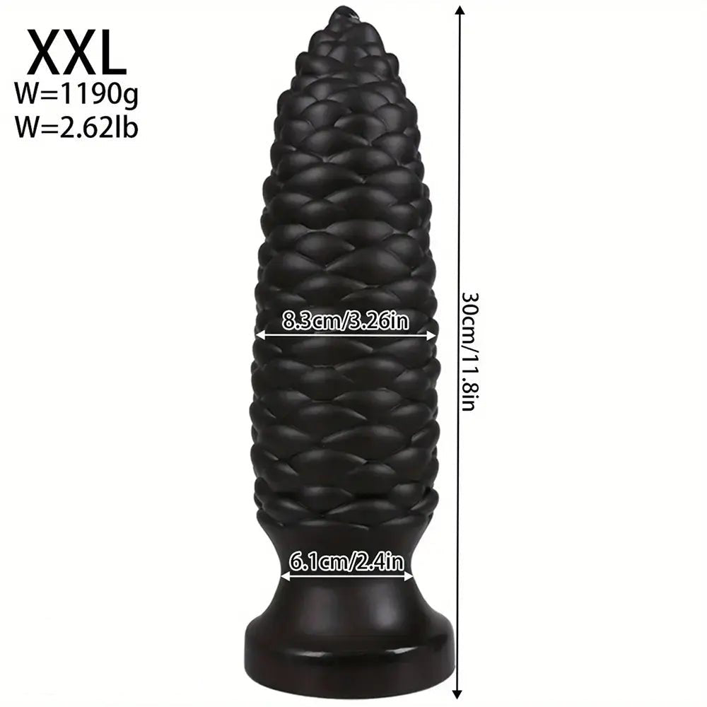 Scaly Ridged PVC Anal Dildo - Large Anal Dildo Set