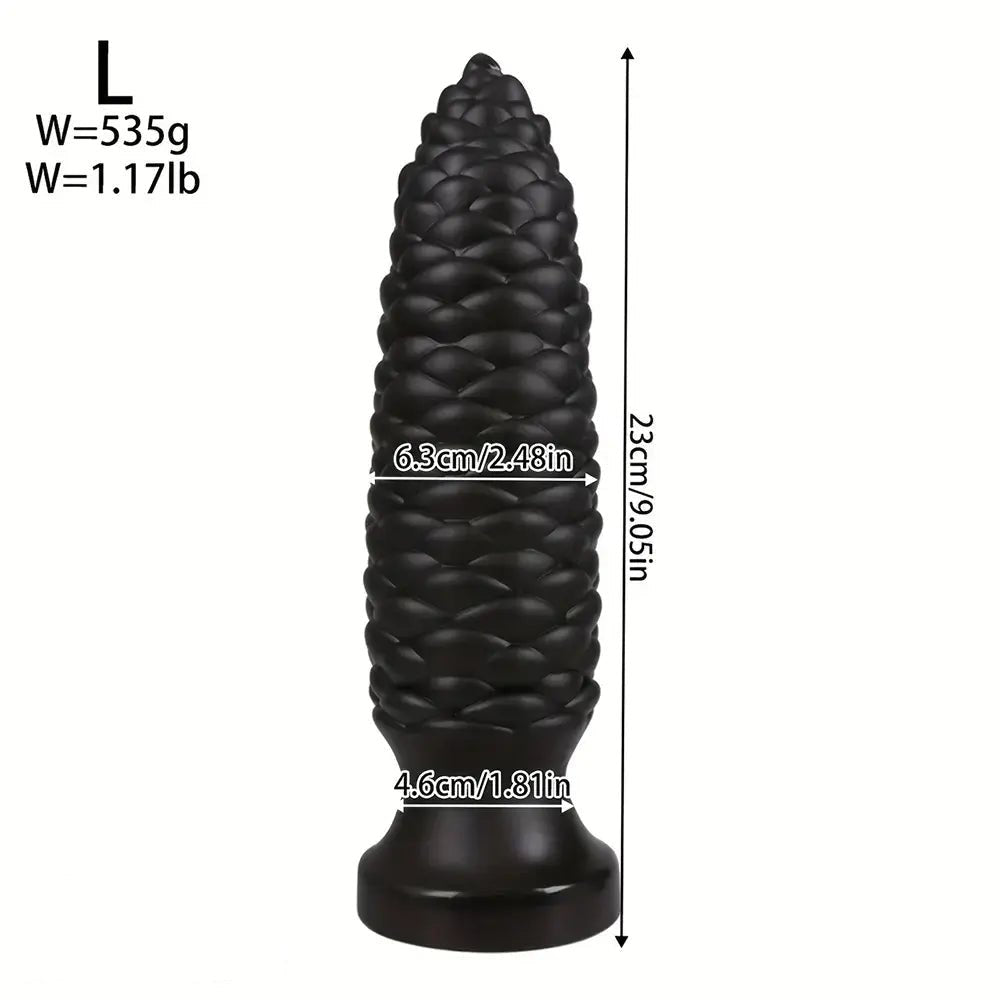 Scaly Ridged PVC Anal Dildo - Large Anal Dildo Set