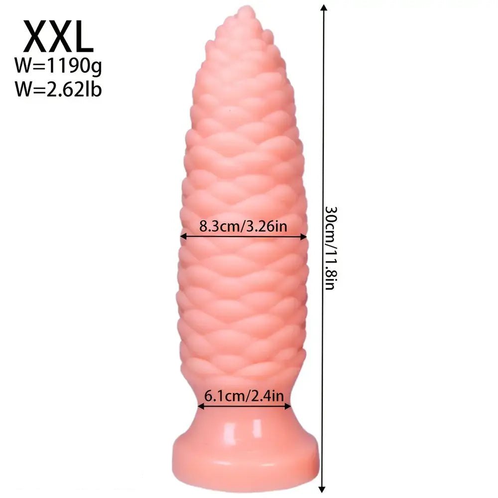 Scaly Ridged PVC Anal Dildo - Large Anal Dildo Set
