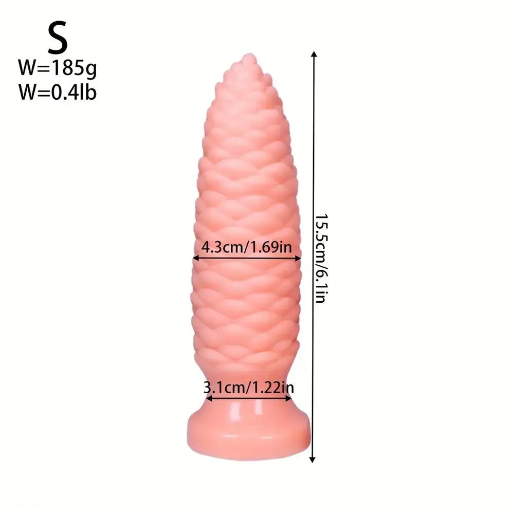Scaly Ridged PVC Anal Dildo - Large Anal Dildo Set