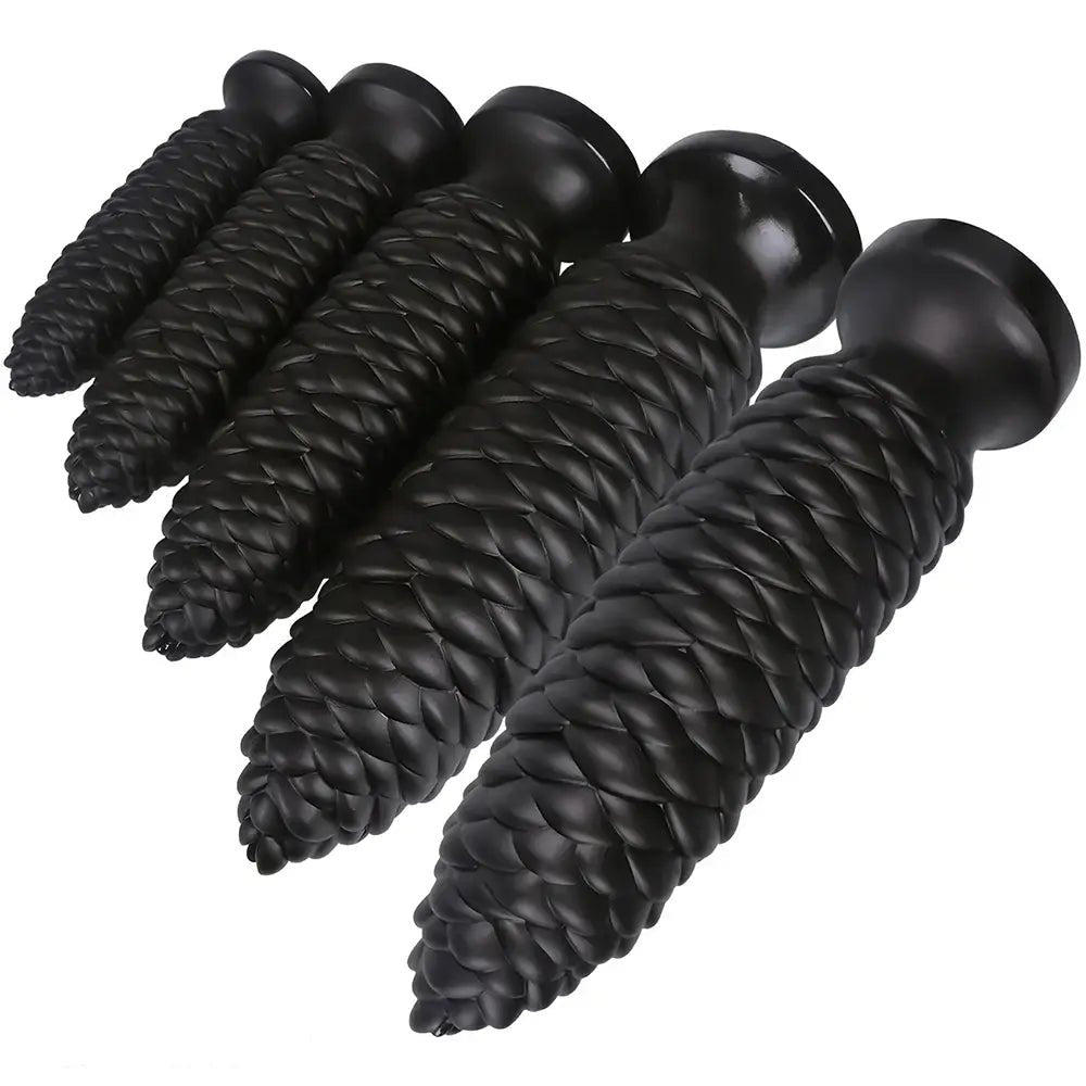 Scaly Ridged PVC Anal Dildo - Large Anal Dildo Set