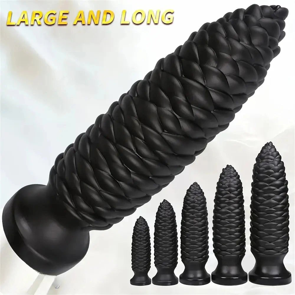 Scaly Ridged PVC Anal Dildo - Large Anal Dildo Set