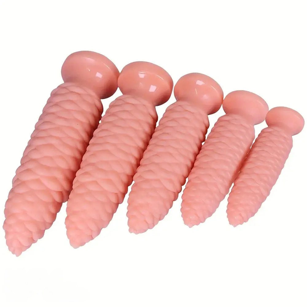 Scaly Ridged PVC Anal Dildo - Large Anal Dildo Set