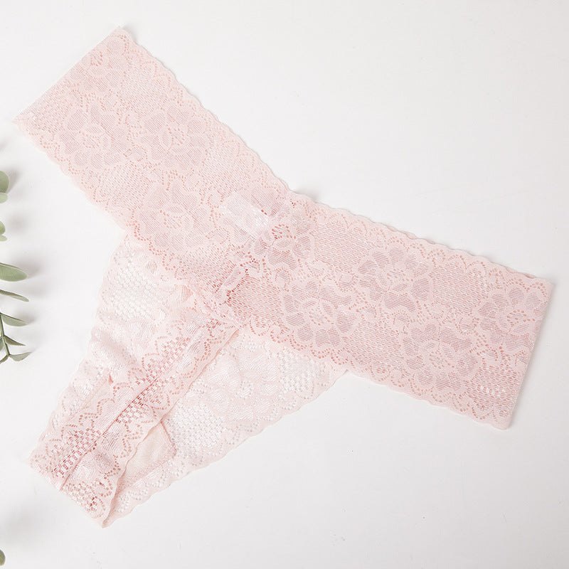 Seamless Sheer Lace Thong - Sexy G String Thong