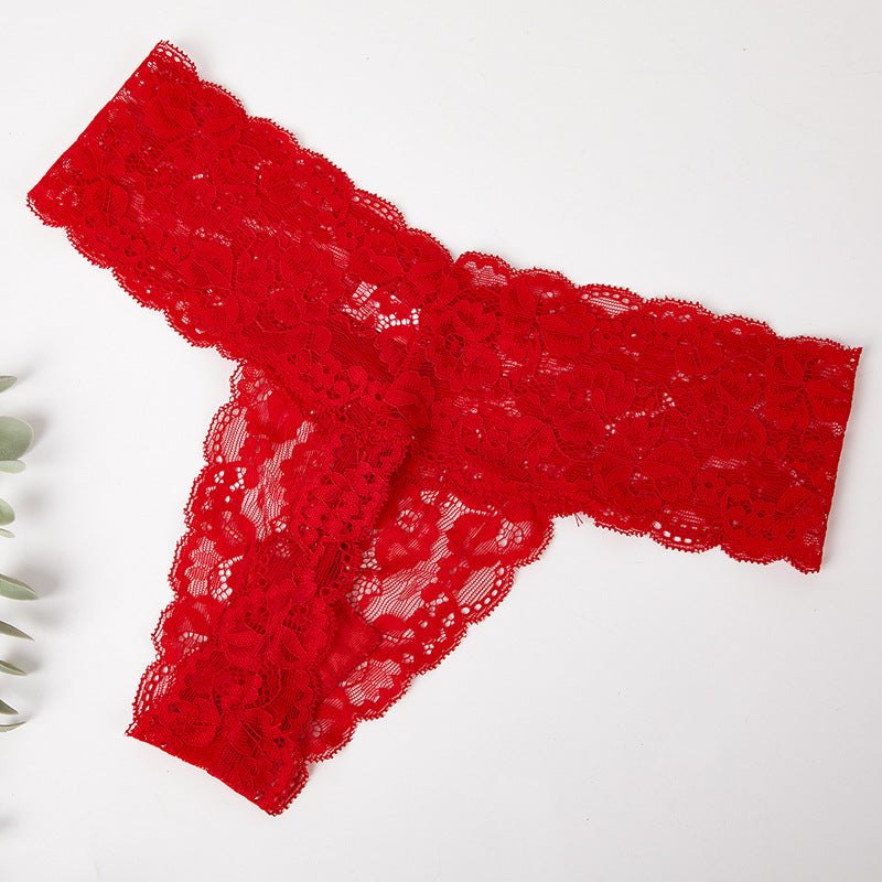 Seamless Sheer Lace Thong - Sexy G String Thong
