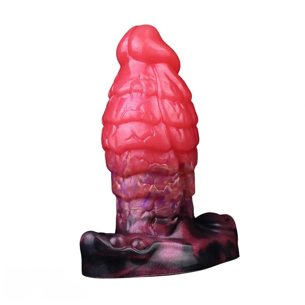 Segmented Fantasy Dildo 5.31 in - Silicone Monster Dildo
