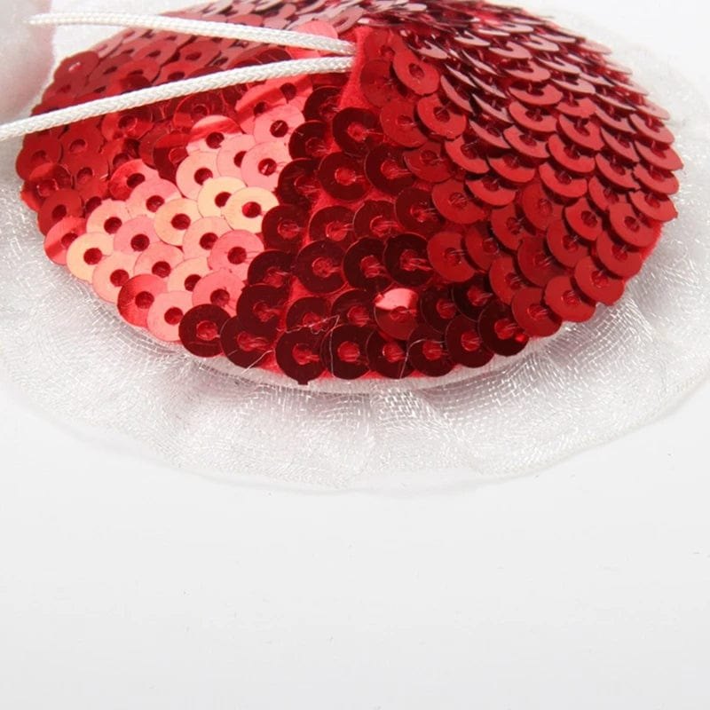 Sequin Pom-Pom Nipple Pasties - Reusable Nipple Covers