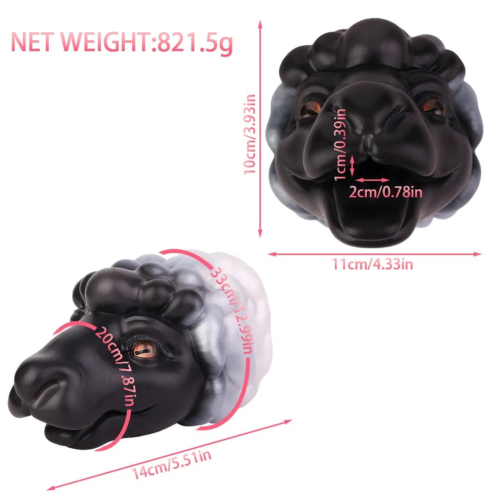 Sheep Head Rear-Entry Masturbator - Animal Head Onahole
