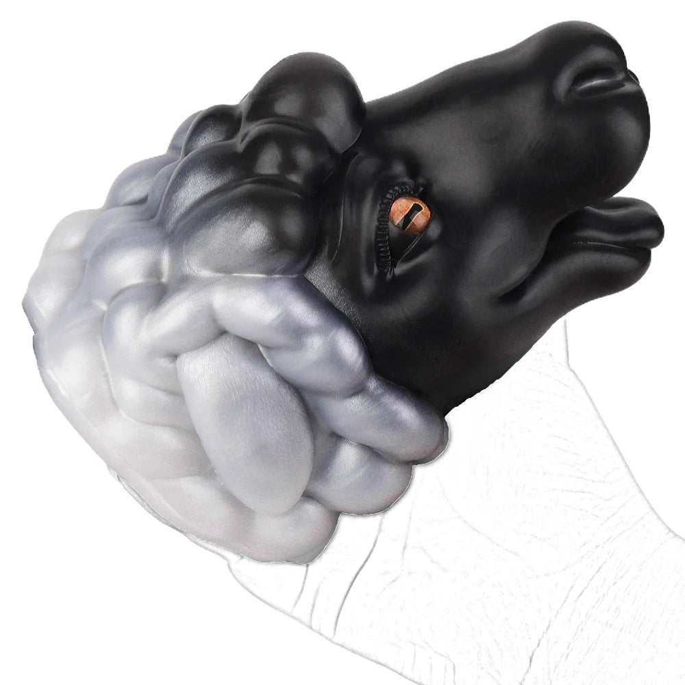 Sheep Head Rear-Entry Masturbator - Animal Head Onahole