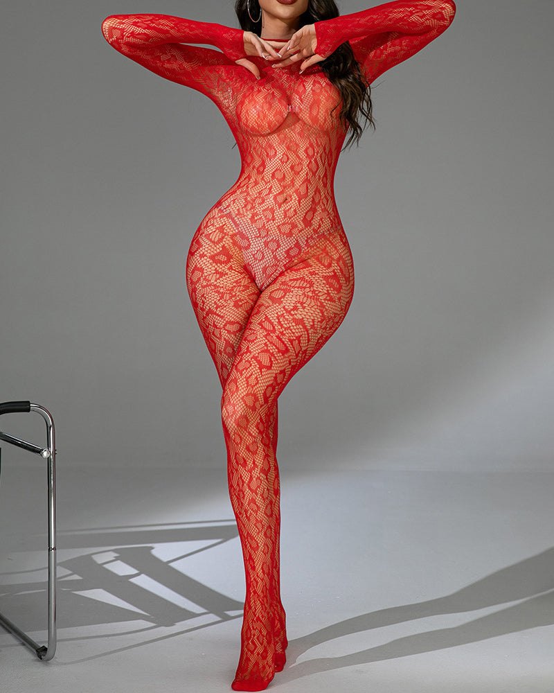 Sheer Lace Full Body Bodystocking - Sexy Bodystocking Lingerie