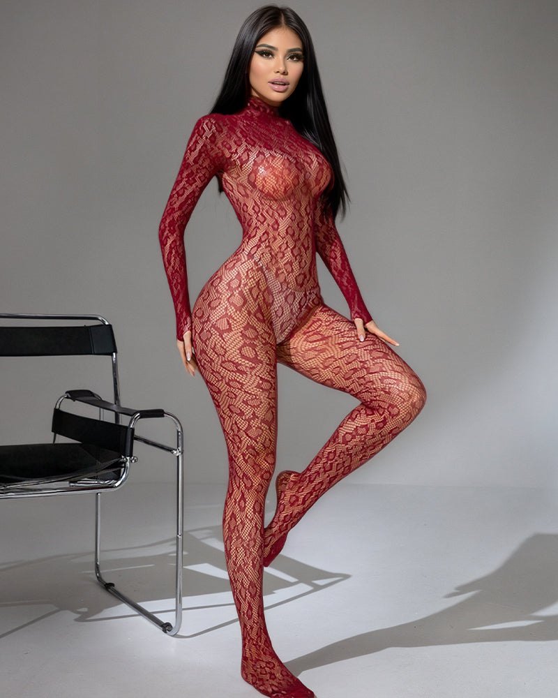 Sheer Lace Full Body Bodystocking - Sexy Bodystocking Lingerie