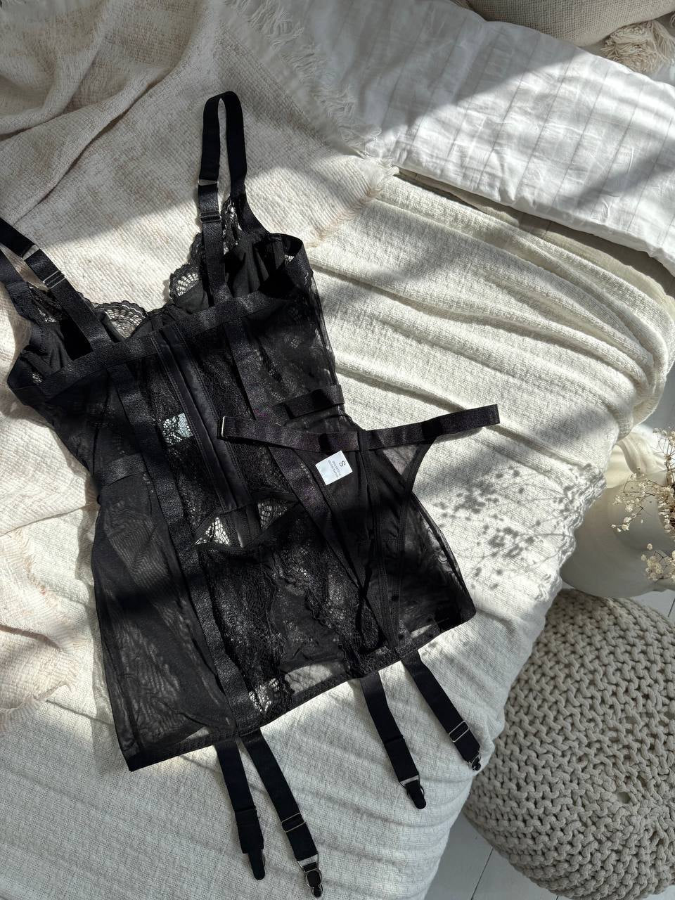 Sheer Lace Mesh Nightdress - Sexy Nightgown Lingerie