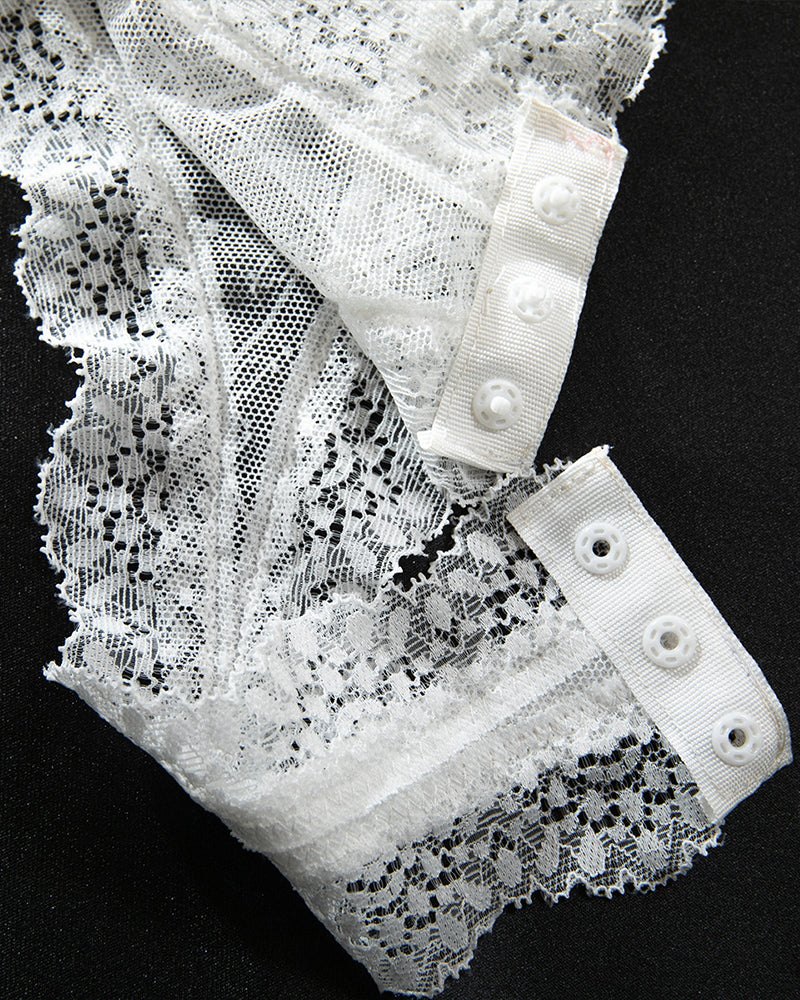 Sheer Lace Mini Bodysuit - Lingerie Bodysuit for Women
